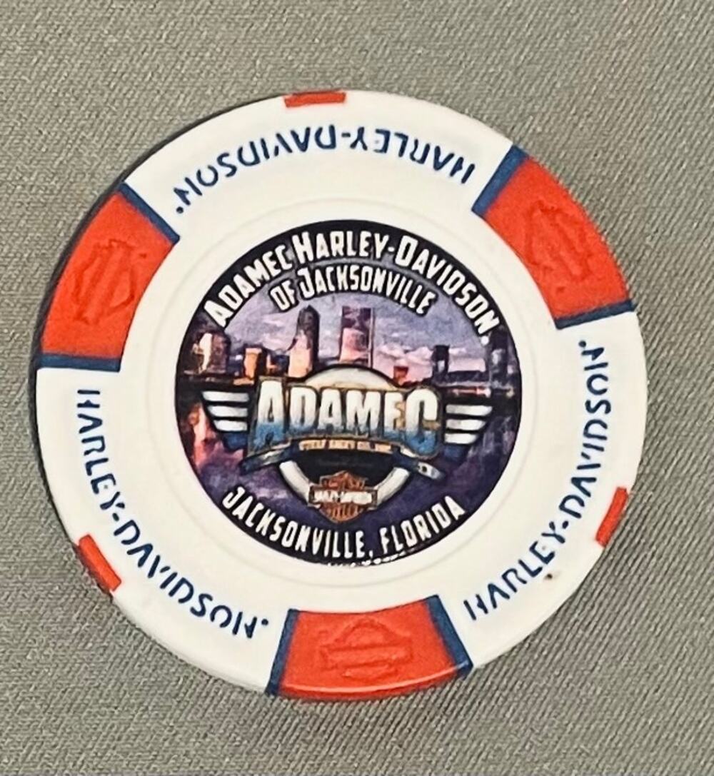Harley-Davidson Poker Chip Jacksonville Florida